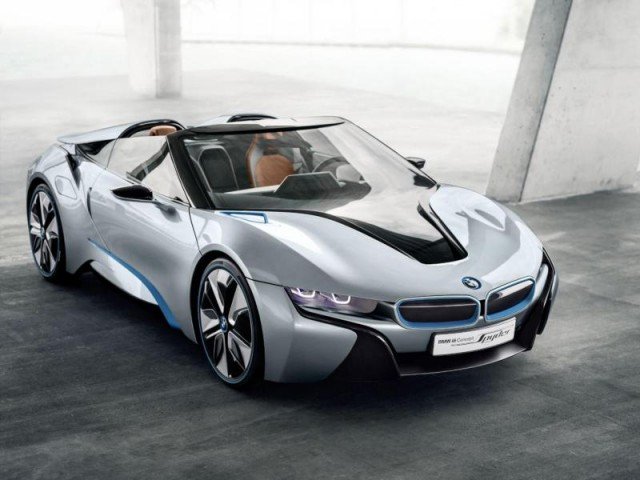 2013 BMW i8 Spyder Concept frontside angle view